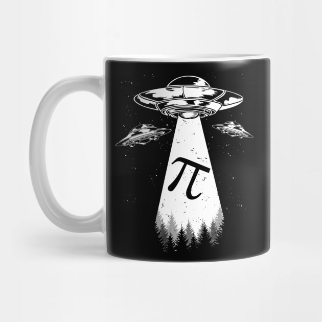 UFO Abduction Happy Pi Day Math Nerd Gift by HCMGift